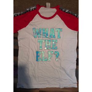 Victoria's Secret Pink What The Elf Sequin Tshirt